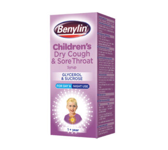 Benylin Children’s Dry Cough & Sore Throat Syrup 1+ year (125ml)